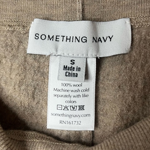 SOMETHING NAVY Mikayla 100% Wool Cigarette Crop Camel Pants - Picture 5 of 8